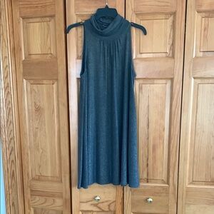 Sleeveless Cowl Neck Dress - Dark Gray